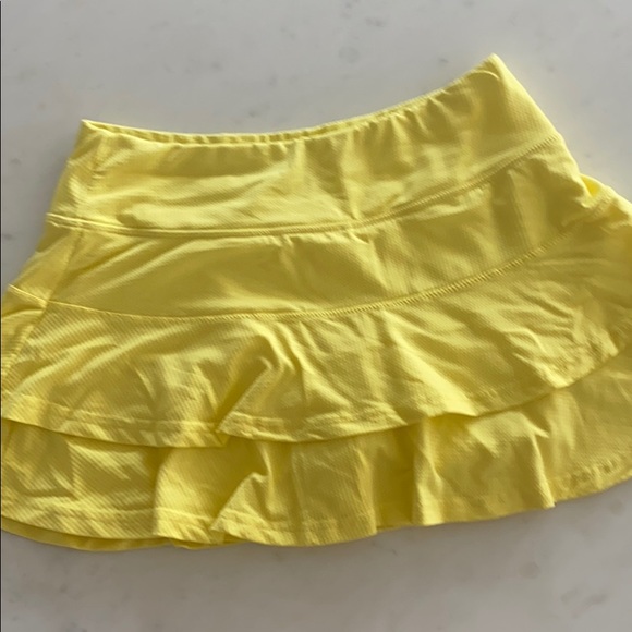 Lija Dresses & Skirts - Lija yellow tennis golf athletic ruffle skirt